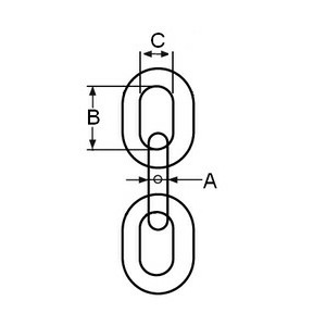 Figure 3: Mooring chain geometry schematic